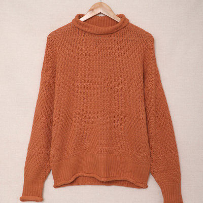 Amelia Sleeve Turtleneck Sweater Long Sleeve Top