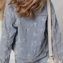  Amelia Wash Raw Hem Jacket