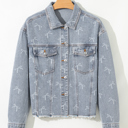  Amelia Wash Raw Hem Jacket