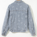  Amelia Wash Raw Hem Jacket