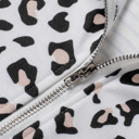  Amelia Zipper Collar Striped Sweatshirt