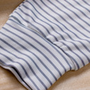  Amelia Zipper Collar Striped Sweatshirt