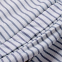  Amelia Zipper Collar Striped Sweatshirt