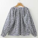  Amelie Notched Puff Sleeve Blouse