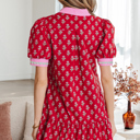  Amina Bubble Sleeve Mini Dress