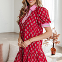  Amina Bubble Sleeve Mini Dress