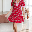  Amina Bubble Sleeve Mini Dress