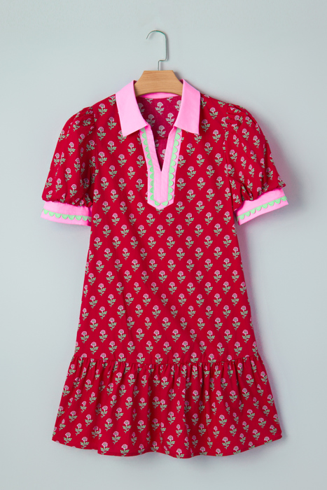 Amina Bubble Sleeve Mini Dress