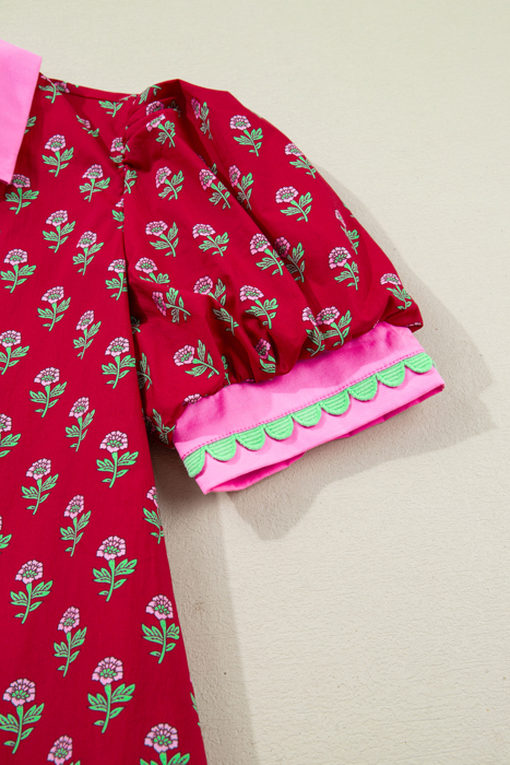 Amina Bubble Sleeve Mini Dress