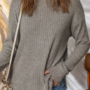  Amira High Knitted Pullover Top