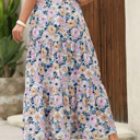  Amira Print Tiered Maxi Skirt