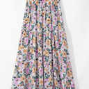  Amira Print Tiered Maxi Skirt