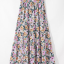  Amira Print Tiered Maxi Skirt