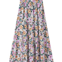  Amira Print Tiered Maxi Skirt