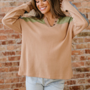  Amirah Drop Shoulder Henley Top