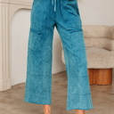  Amirah Raw Hem Patched Pants