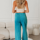  Amirah Raw Hem Patched Pants