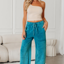  Amirah Raw Hem Patched Pants