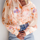  Amiyah Balloon Sleeve Loose Shirt