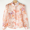  Amiyah Balloon Sleeve Loose Shirt