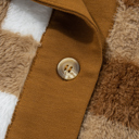  Amora Sherpa Loose Knit Cardigan