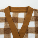  Amora Sherpa Loose Knit Cardigan