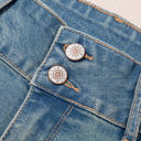  Amyra Double Button Patch Pocket Flare Leg Jeans