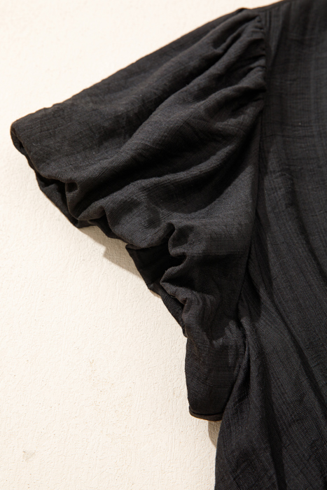 Ana Smocked Waist Ruffled PLUS Dress