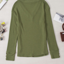  Anahi Textured Knit Cuffs Long Sleeve Top