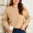  Anaiah Decor Cuffs Loose PLUS Sweater