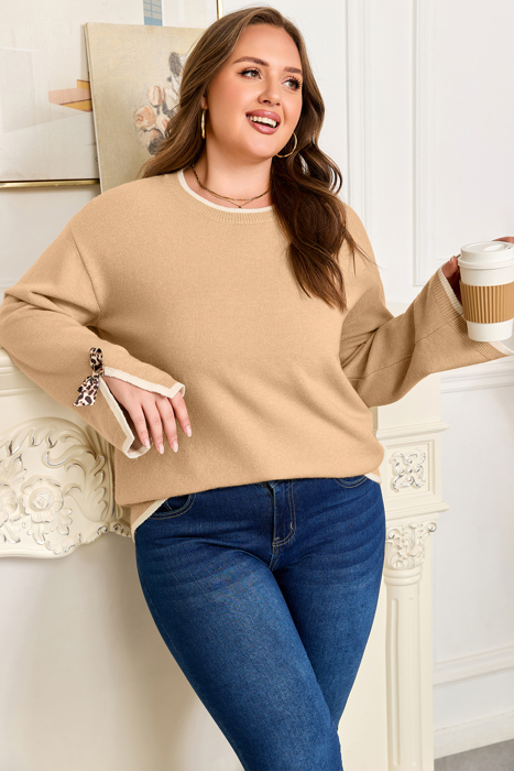 Anaiah Decor Cuffs Loose PLUS Sweater