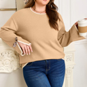  Anaiah Decor Cuffs Loose PLUS Sweater