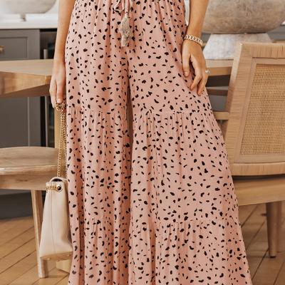 Analia Leg Dalmatian Palazzo Pants