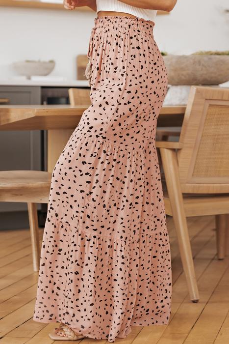 Analia Leg Dalmatian Palazzo Pants