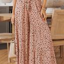 Brown Medium Analia Leg Dalmatian Palazzo Pants