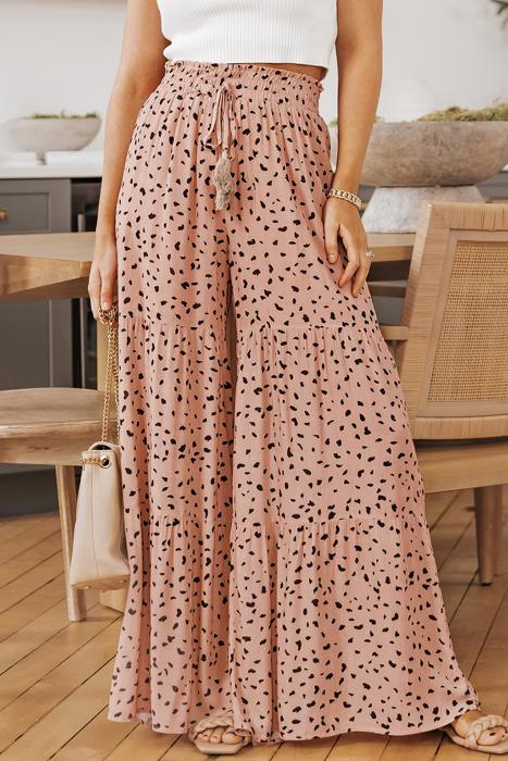 Analia Leg Dalmatian Palazzo Pants