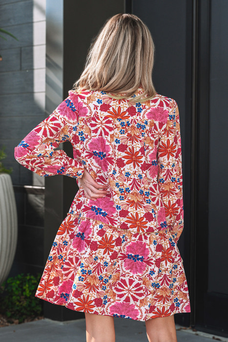 Analia Long Sleeve Mini Dress