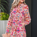  Analia Long Sleeve Mini Dress