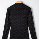  Anastasia Rhinestone Embellished Mesh Long Sleeve Top