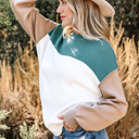  Anava Ribbed Knit Baggy Sweater