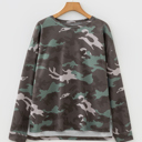 Green Medium Anaya Textured Drop Shoulder Long Sleeve Top