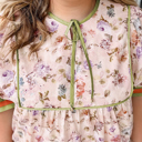  Andi Striped Detail Babydoll PLUS Blouse