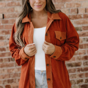  Andrea Drop Shoulder Casual Shacket