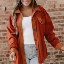  Andrea Drop Shoulder Casual Shacket