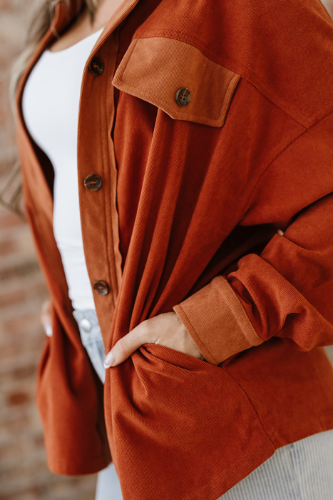 Andrea Drop Shoulder Casual Shacket