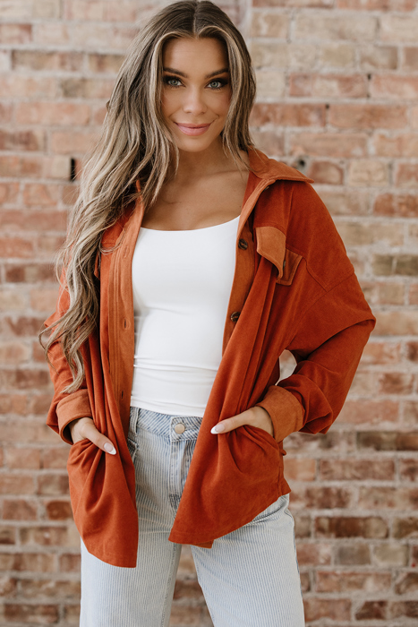 Andrea Drop Shoulder Casual Shacket