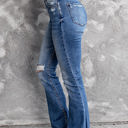  Angelina Distressed Flare Jeans