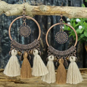  Angie Boho Tasseled Dangle Earrings