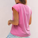  Anika Braided Cap Sleeve Crew Neck Top