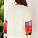  Anika Seam Patchwork top Long Sleeve Top